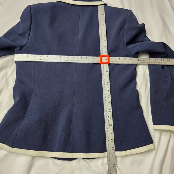 Tommy Hilfiger Navy Blazer with White Trim – Size 8 -0304 - Picture 10 of 10